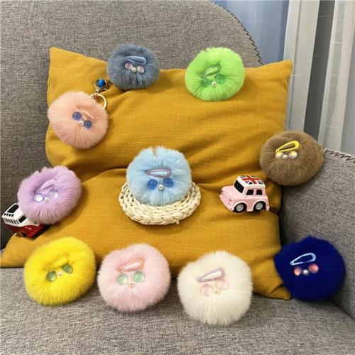 Bag Purse Charms Keyrings Keychains, Tibetan Style, with Polyester & Resin, multifunctional & Unisex, more colors for choice, Sold By PC