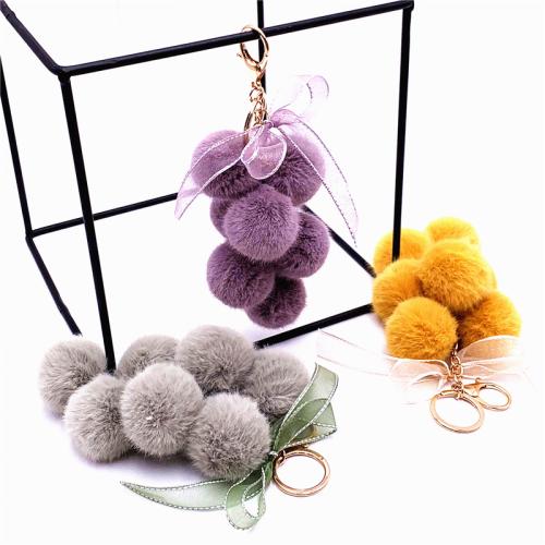 Bag Purse Charms Keyrings Keychains, Tibetan Style, with Polyester, multifunctional & Unisex, more colors for choice, 200mm, Sold By PC