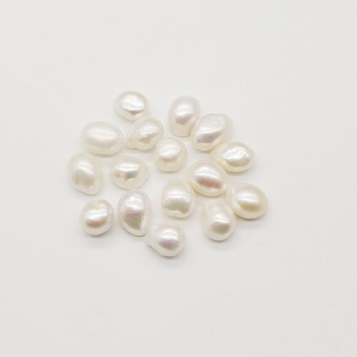 Perlas Freshwater sin Agujero, Perlas cultivadas de agua dulce, Irregular, Bricolaje, Blanco, 11x15mm, Vendido por UD