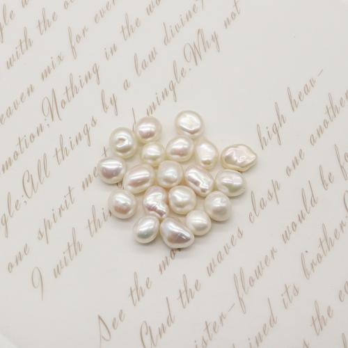 Perles nacres sans trou de culture d'eau douce, perle d'eau douce cultivée, Baroque, DIY & aucun trou, couleurs mélangées, 7-8mm, Vendu par PC