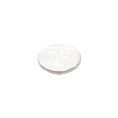 Cultured No Hole Freshwater Pearl Beads, Flat Round, DIY, white, 10x14mm, Sold By PC