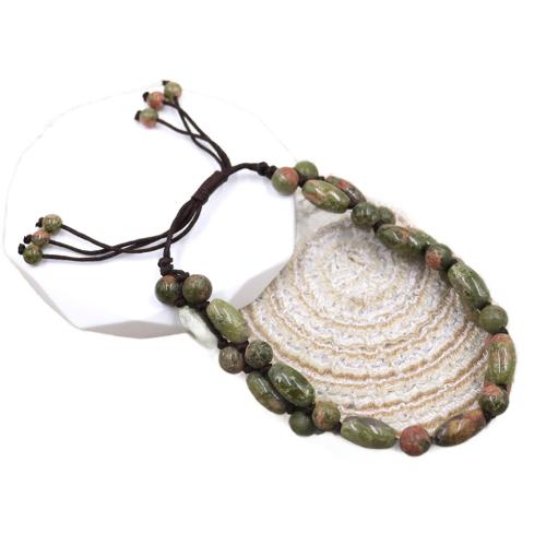 Gemstone Bracelets, Natural Stone, fashion jewelry, more colors for choice, 8x12mm, Length:21 cm, Sold By PC