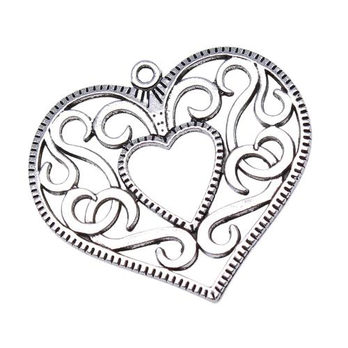 Pendentifs coeur en alliage de zinc, Placage, DIY & creux, Vendu par PC