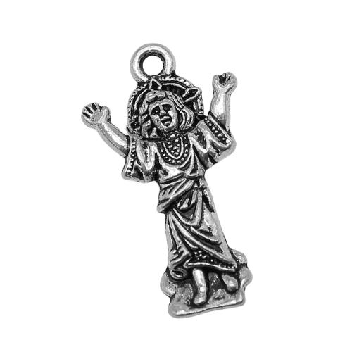 Character Tibetan Style Pendants, plated, DIY, 10PCs/Bag, Sold By Bag
