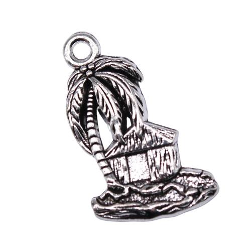 Tibetan Style Pendants, plated, DIY, 10PCs/Bag, Sold By Bag