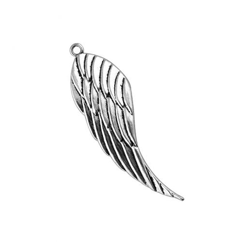 Aile en forme de pendentifs en alliage de Zinc, forme d'aile, Placage, DIY, Vendu par PC