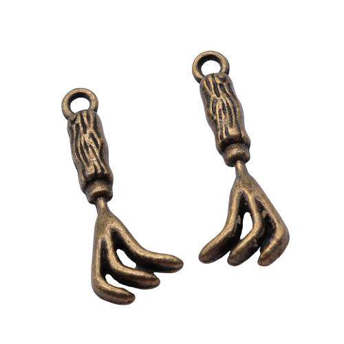 Tibetan Style Pendants, plated, DIY, antique bronze color, 10PCs/Bag, Sold By Bag