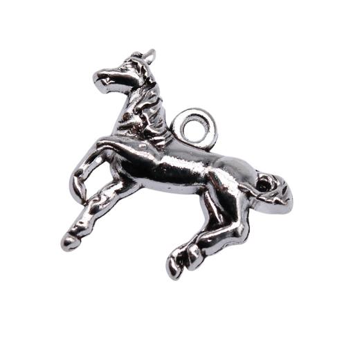 Tibetan Style Animal Pendants, Horse, plated, DIY, 10PCs/Bag, Sold By Bag