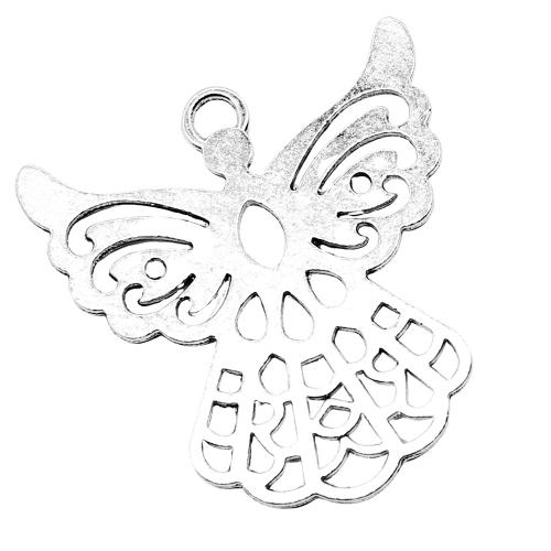 Tibetan Style Animal Pendants, Angel, plated, DIY & hollow, 41x39mm, Sold By PC