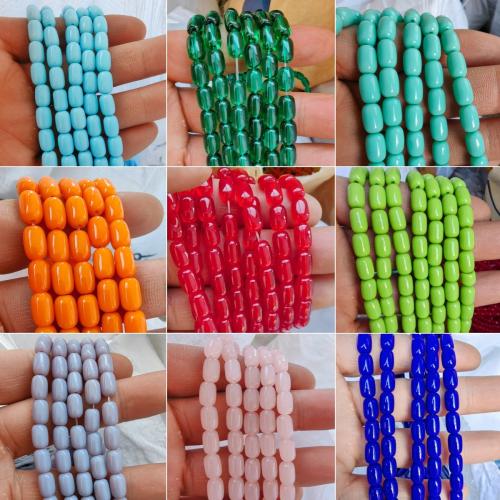Crystal Beads, gold color plated, DIY, more colors for choice, 60x90mm, 10Strands/Bag, 40PCs/Strand, Sold By Bag