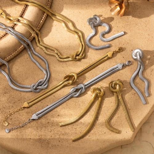 Fashion Stainless Steel Jewelry Sets, 304 Stainless Steel, plated, fashion jewelry & different styles for choice & for woman, more colors for choice, Sold By PC