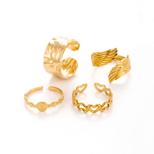 Edelstahl Ringe, 304 Edelstahl, plattiert, Modeschmuck & verschiedene Stile für Wahl & für Frau, keine, verkauft von PC