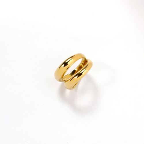 Edelstahl Ringe, 304 Edelstahl, plattiert, verschiedene Größen vorhanden & für Frau & hohl, goldfarben, verkauft von PC