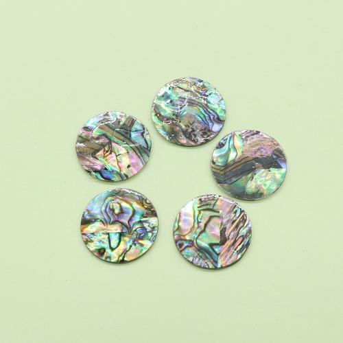 Muschel Cabochons, Seeohr Muschel, rund, DIY, gemischte Farben, verkauft von PC