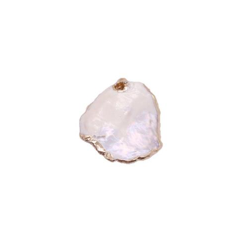 Freshwater Pearl Pendants, with Brass, DIY, mixed colors, Sold By PC