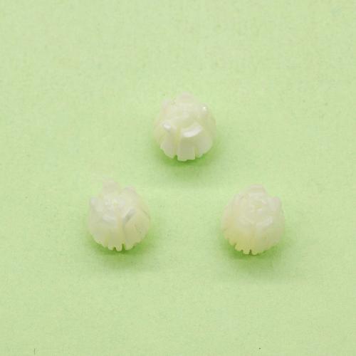 White Lip Shell Beads, Flower, DIY, mixed colors, Sold By PC