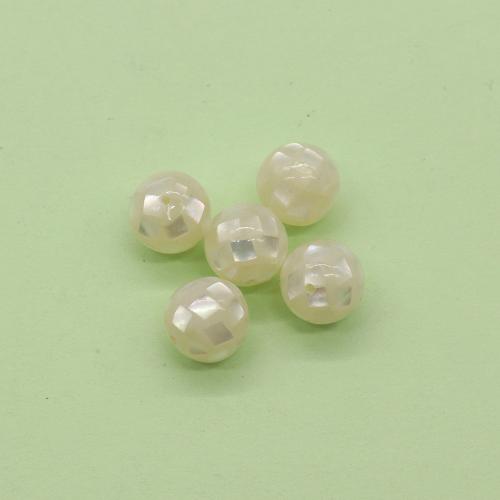 Perles en coquillage blanc naturel, coquille blanche, DIY, couleurs mélangées, Vendu par PC