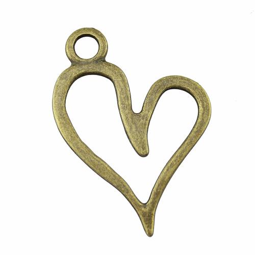 Pendentifs coeur en alliage de zinc, Placage, DIY & creux, plus de couleurs à choisir, 66x46mm, Vendu par PC