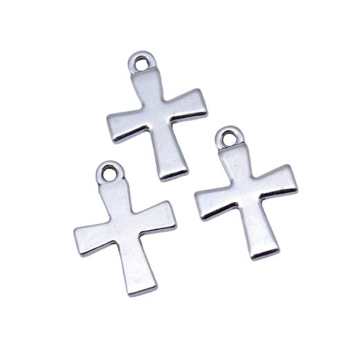 Pendentifs croix en alliage de zinc  , Placage, DIY, 20PC/sac, Vendu par sac
