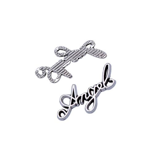 Tibetan Style Message Pendants, plated, DIY & hollow, 20PCs/Bag, Sold By Bag