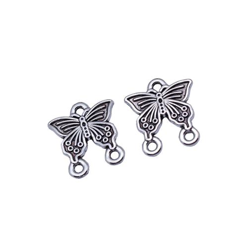 Tier Zinklegierung Schmuckverbinder, Schmetterling, plattiert, DIY, 20PCs/Tasche, verkauft von Tasche