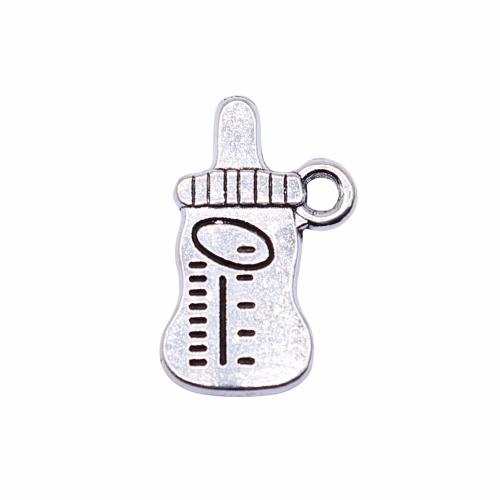 Tibetan Style Pendants, feeding bottle, plated, DIY, 16x10mm, 10PCs/Bag, Sold By Bag