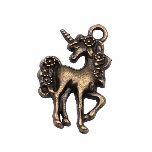 Tibetan Style Pendants, Horse, plated, DIY, antique bronze color, 15x23mm, 10PCs/Bag, Sold By Bag