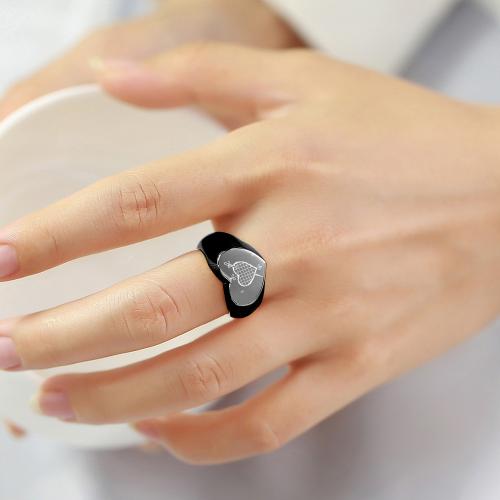 Edelstahl Ringe, 304 Edelstahl, goldfarben plattiert, Modeschmuck & Lasermuster, keine, verkauft von PC