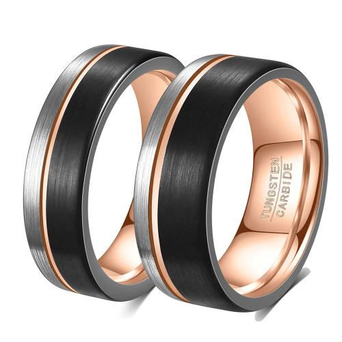 Tungsten Steel Ring for Men , gold color plated, fashion jewelry, more colors for choice, Sold By PC