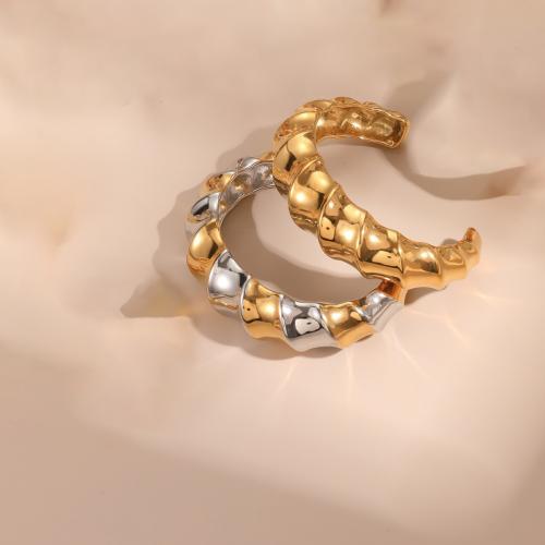 Acier inoxydable 304 bracelet manchette, Placage, bijoux de mode & pour femme, plus de couleurs à choisir, Vendu par PC