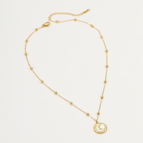 Edelstahl Schmucksets, 304 Edelstahl, mit Weiße Muschel, 18K vergoldet, Modeschmuck & verschiedene Stile für Wahl & für Frau, verkauft von PC
