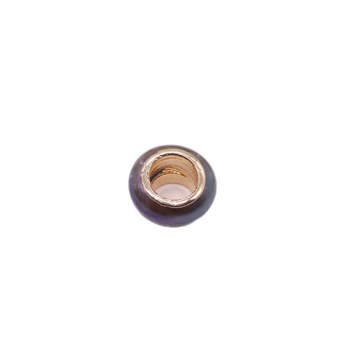 Natural Freshwater Pearl Loose Beads, with Brass, Round, gold color plated, DIY, more colors for choice, Sold By PC