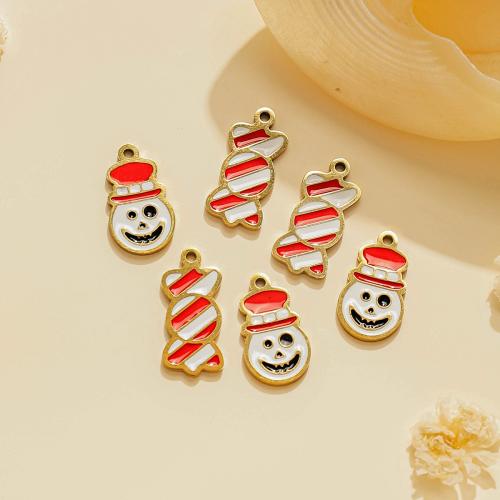 Pendant Halloween Fashion, Acier inoxydable 304, Placage de couleur d'or, Halloween Design & DIY & émail, plus de couleurs à choisir, 10PC/sac, Vendu par sac