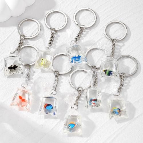 Bag Purse Charms Keyrings Keychains, Resin, with Tibetan Style, gold color plated, fashion jewelry, more colors for choice, Sold By PC