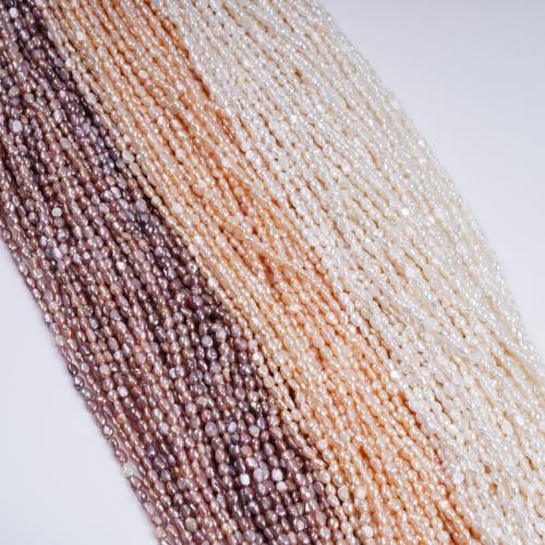 Keshi Cultured Freshwater Pearl Beads, DIY, more colors for choice, 3-4MM, Sold By Strand