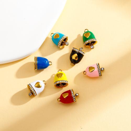 Stainless Steel Pendant Setting, 304 Stainless Steel, 12 Signs of the Zodiac, gold color plated, DIY & enamel & with rhinestone, more colors for choice, Sold By Bag