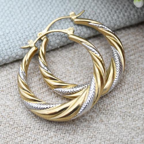 Brass Leverback Earring, plated, fashion jewelry & for woman & two tone, Sold By Pair