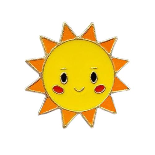 Broche émail, alliage de zinc, unisexe & styles différents pour le choix, doré, Vendu par PC