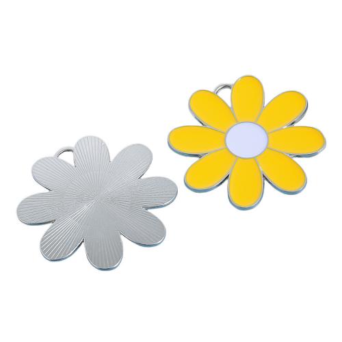 Tibetan Style Enamel Pendants, Flower, DIY, more colors for choice, Sold By PC