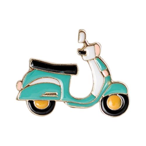 Enamel Brooch, Tibetan Style, Motorcycle, Unisex & different styles for choice, more colors for choice, Sold By PC