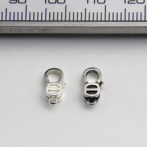 925 Sterling Silver Lobster Claw Clasp, DIY, more colors for choice, 6.20x11mm, Sold By PC
