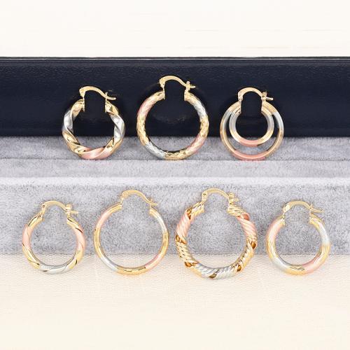 Brass Leverback Earring, plated, fashion jewelry & different styles for choice & for woman, multi-colored, Sold By Pair