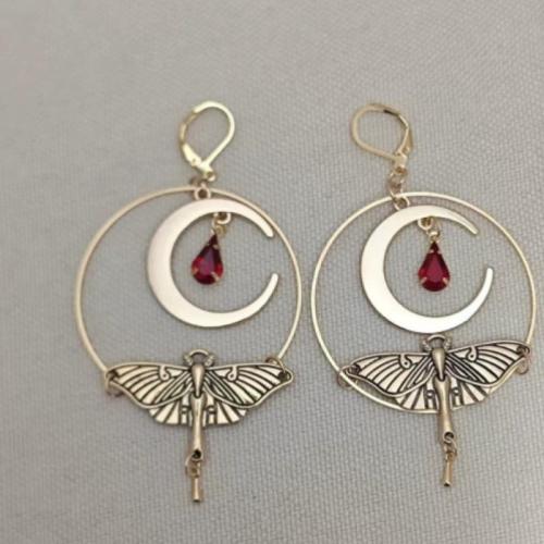 Tibetan Style Drop Earrings, plated, fashion jewelry & micro pave cubic zirconia, more colors for choice, 87x45mm, Sold By Pair