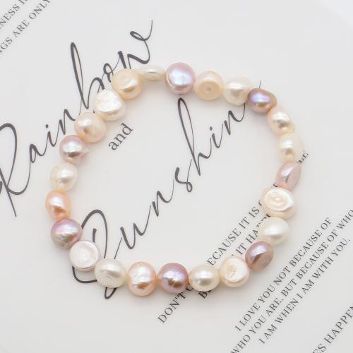 Freshwater Cultured Pearl Bracelet, Freshwater Pearl, irregular, fashion jewelry, mixed colors, pearl size 8-9mm, Length:20 cm, Sold By PC