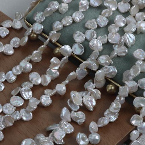 Cultured Baroque Freshwater Pearl Beads, DIY, white, 8-9mm, Sold Per 37 cm Strand