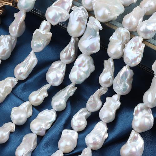 Cultured Baroque Freshwater Pearl Beads, DIY, white, 15x20mm, Sold Per 40 cm Strand