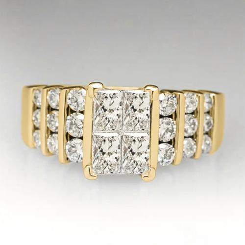 Cubic Zirconia Micro Pave Brass Ring, plated, different size for choice & micro pave cubic zirconia & for woman, more colors for choice, Sold By PC