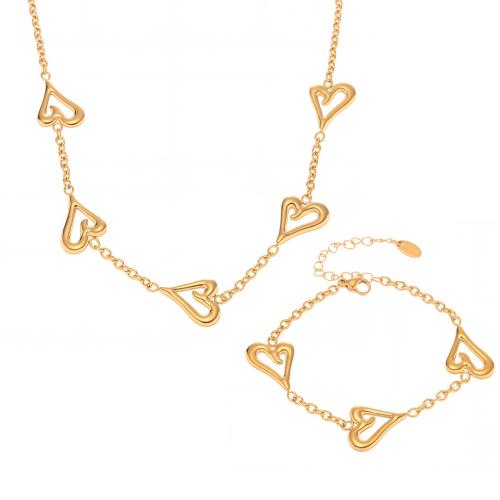 Cubic Zirconia Stainless Steel Jewelry Sets, 304 Stainless Steel, plated, different styles for choice & for woman & hollow, more colors for choice, Sold By PC