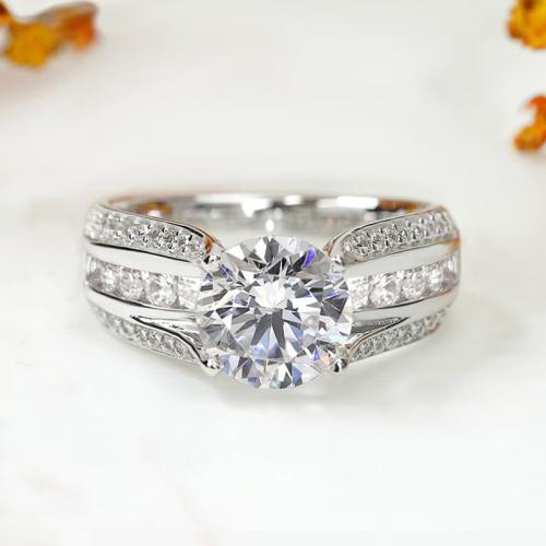 Cúbicos Circonia Micro Pave anillo de latón, metal, chapado, diverso tamaño para la opción & micro arcilla de zirconia cúbica & para mujer, Vendido por UD