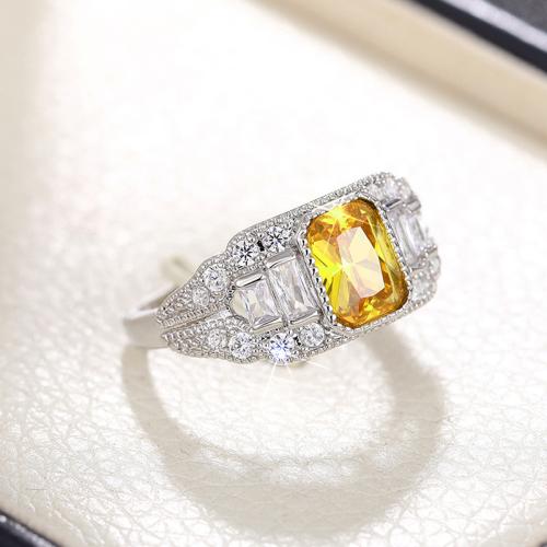 Cubic Zirconia Micro Pave Brass Ring, plated, different size for choice & micro pave cubic zirconia & for woman & hollow, Sold By PC